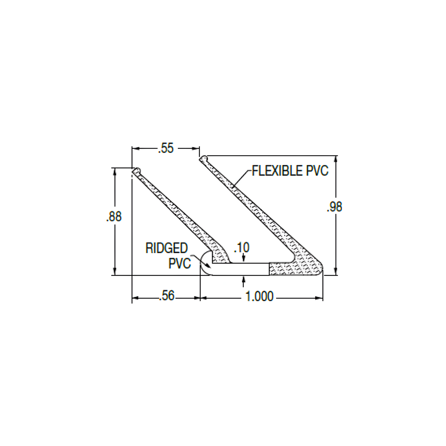 Empaque Lateral Whitting para Puerta Cortina Refrigerada