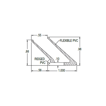 Empaque Lateral Whitting para Puerta Cortina Refrigerada