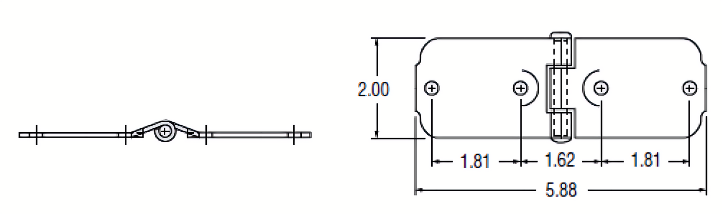 Bisagra Central Para Puerta Cortina Todco