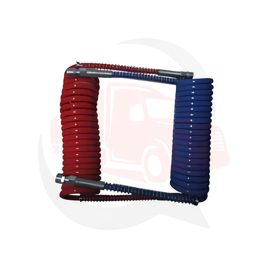 Manguera Espiral Para Freno de Aire Azul y Roja